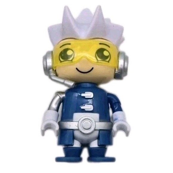 Ryan's World 3.5" Action Figure Toy Pilot? Blue Outfit Yellow Goggles White Hair - Picture 1 of 6